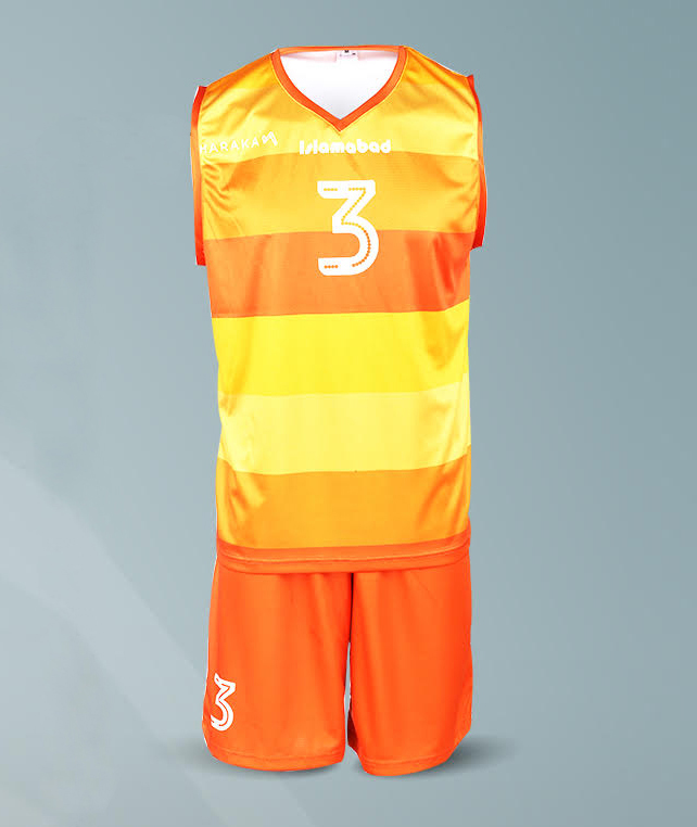 Full Sublimated Graphic Basketball Uniform Islamabad Edition