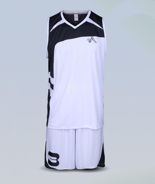 White and Teal Custom Basketball Jersey and Shorts Set