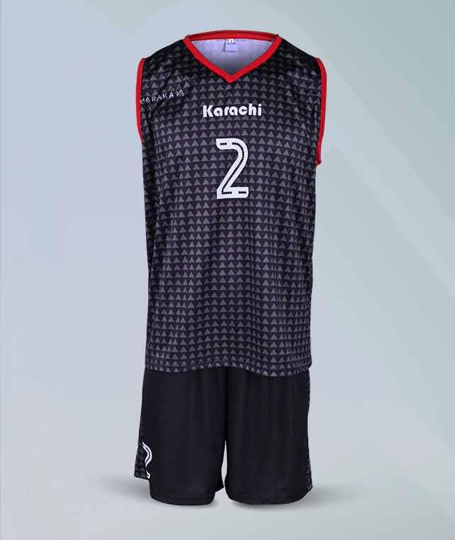 Black and Yellow Sublimated Team Basketball Uniform