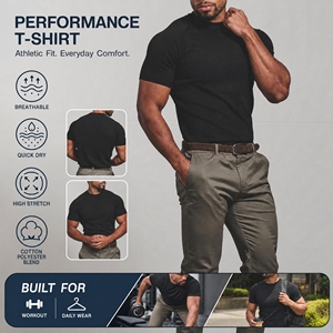 Muscle Fit Raglan Sleeve Activewear Sports T Shirt