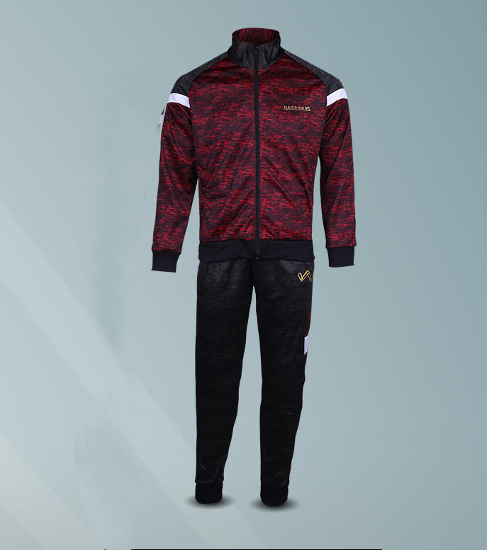 Custom Knitted Fleece Tracksuit Blue Set manufactured by Haraka Sports