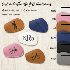 Laserable Leatherette Golf Club Headcover OEM Manufacturer