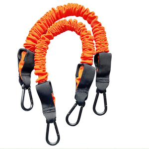 Gymarts Exercise Band Resistance Bungee Band with Eyelet Carabiner