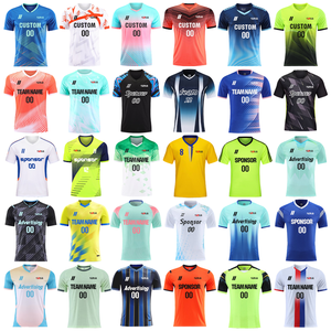 Adults Football Jersey Custom Name Logo Round Neck Blank Shirt