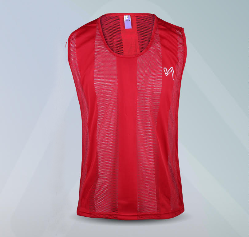 Durable Red Custom Printed Team Training Vest