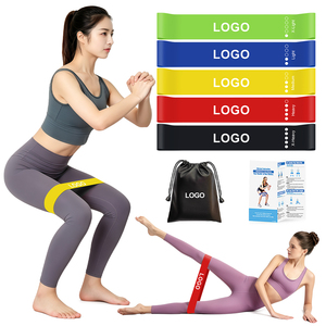 Colorful TPE Resistance Loop Bands For Yoga Stretch